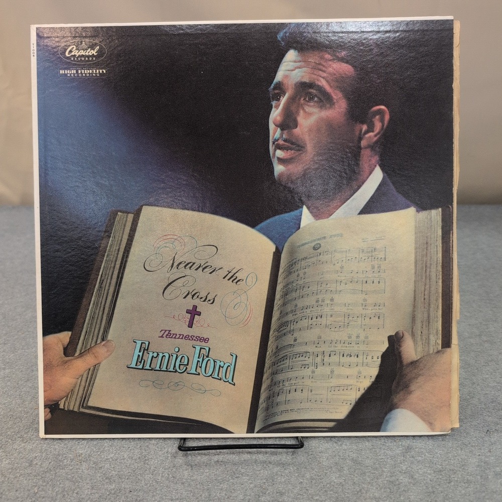 Tennessee Ernie Ford Nearer the Cross Vinyl LP Capitol T-1005 Gospel Hymns 1958 - Picture 1 of 6